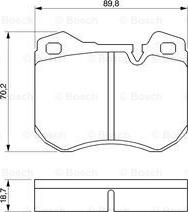 BOSCH 0 986 424 053 - Komplet Pločica, disk-kočnica www.molydon.hr