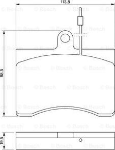 BOSCH 0 986 424 069 - Komplet Pločica, disk-kočnica www.molydon.hr