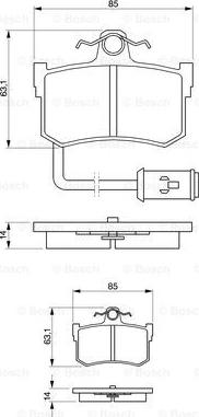 BOSCH 0 986 424 013 - Komplet Pločica, disk-kočnica www.molydon.hr