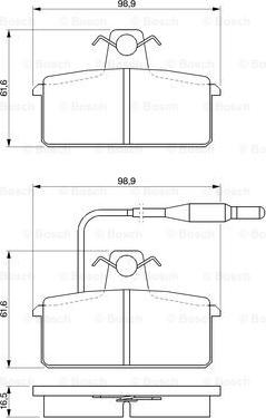 BOSCH 0 986 424 081 - Komplet Pločica, disk-kočnica www.molydon.hr