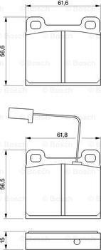 BOSCH 0 986 424 035 - Komplet Pločica, disk-kočnica www.molydon.hr