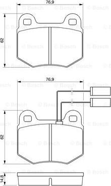 BOSCH 0 986 424 037 - Komplet Pločica, disk-kočnica www.molydon.hr