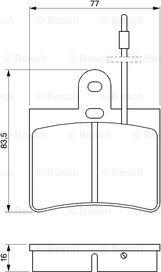 BOSCH 0 986 424 025 - Komplet Pločica, disk-kočnica www.molydon.hr