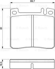 BOSCH 0 986 424 190 - Komplet Pločica, disk-kočnica www.molydon.hr