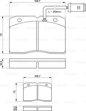 BOSCH 0 986 424 144 - Komplet Pločica, disk-kočnica www.molydon.hr