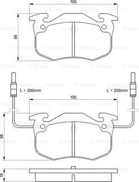 BOSCH 0 986 424 147 - Komplet Pločica, disk-kočnica www.molydon.hr