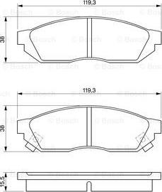 BOSCH 0 986 424 155 - Komplet Pločica, disk-kočnica www.molydon.hr