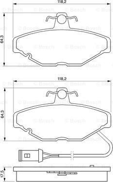 BOSCH 0 986 424 151 - Komplet Pločica, disk-kočnica www.molydon.hr