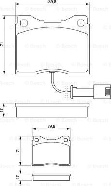 BOSCH 0 986 424 152 - Komplet Pločica, disk-kočnica www.molydon.hr