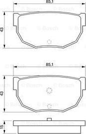 BOSCH 0 986 424 162 - Komplet Pločica, disk-kočnica www.molydon.hr