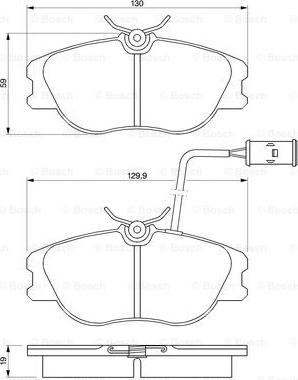 BOSCH 0 986 424 167 - Komplet Pločica, disk-kočnica www.molydon.hr