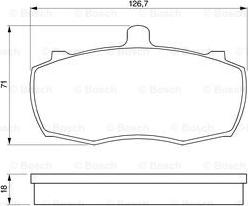 BOSCH 0 986 424 113 - Komplet Pločica, disk-kočnica www.molydon.hr