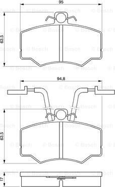 BOSCH 0 986 424 184 - Komplet Pločica, disk-kočnica www.molydon.hr