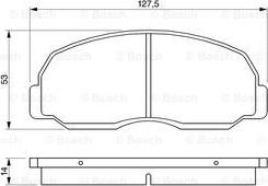 BOSCH 0 986 424 180 - Komplet Pločica, disk-kočnica www.molydon.hr