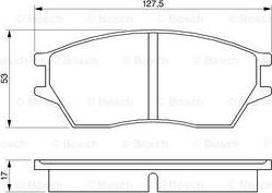 BOSCH 0 986 424 136 - Komplet Pločica, disk-kočnica www.molydon.hr