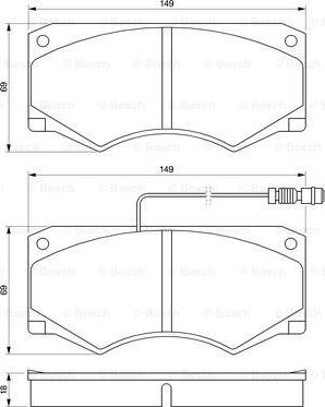 BOSCH 0 986 424 176 - Komplet Pločica, disk-kočnica www.molydon.hr