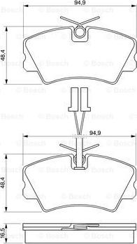 BOSCH 0 986 424 173 - Komplet Pločica, disk-kočnica www.molydon.hr