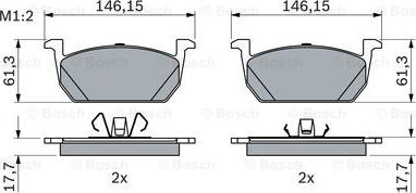 BOSCH 0 986 424 846 - Komplet Pločica, disk-kočnica www.molydon.hr