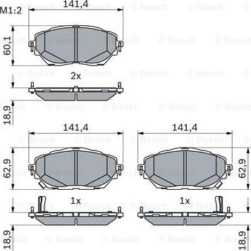 BOSCH 0 986 424 865 - Komplet Pločica, disk-kočnica www.molydon.hr