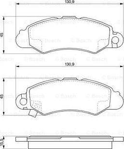 BOSCH 0 986 424 804 - Komplet Pločica, disk-kočnica www.molydon.hr