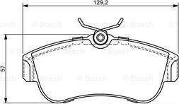 BOSCH 0 986 424 826 - Komplet Pločica, disk-kočnica www.molydon.hr