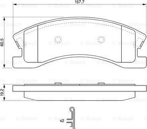 BOSCH 0 986 424 823 - Komplet Pločica, disk-kočnica www.molydon.hr