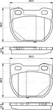 BOSCH 0 986 424 827 - Komplet Pločica, disk-kočnica www.molydon.hr