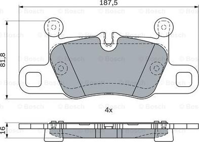 BOSCH 0 986 424 349 - Komplet Pločica, disk-kočnica www.molydon.hr