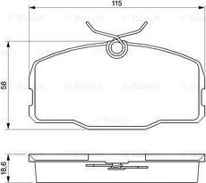 BOSCH 0 986 424 380 - Komplet Pločica, disk-kočnica www.molydon.hr