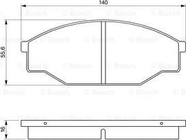 BOSCH 0 986 424 382 - Komplet Pločica, disk-kočnica www.molydon.hr