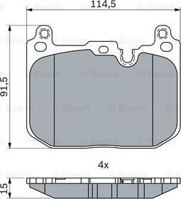 BOSCH 0 986 424 331 - Komplet Pločica, disk-kočnica www.molydon.hr