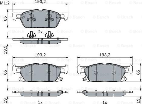 BOSCH 0 986 424 326 - Komplet Pločica, disk-kočnica www.molydon.hr