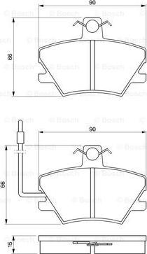 BOSCH 0 986 424 372 - Komplet Pločica, disk-kočnica www.molydon.hr