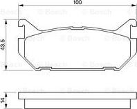 BOSCH 0 986 424 266 - Komplet Pločica, disk-kočnica www.molydon.hr