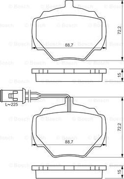 BOSCH 0 986 424 267 - Komplet Pločica, disk-kočnica www.molydon.hr