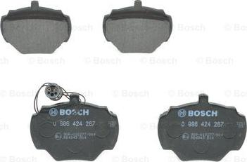 BOSCH 0 986 424 267 - Komplet Pločica, disk-kočnica www.molydon.hr