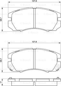 BOSCH 0 986 424 211 - Komplet Pločica, disk-kočnica www.molydon.hr