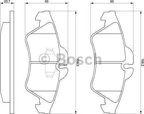 BOSCH 986424218 - Komplet Pločica, disk-kočnica www.molydon.hr