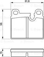 BOSCH 0 986 424 283 - Komplet Pločica, disk-kočnica www.molydon.hr