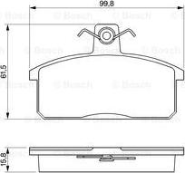 BOSCH 0 986 424 274 - Komplet Pločica, disk-kočnica www.molydon.hr