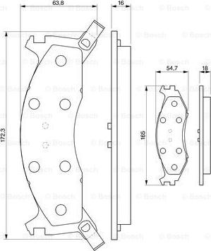 BOSCH 0 986 424 276 - Komplet Pločica, disk-kočnica www.molydon.hr