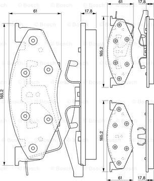 BOSCH 0 986 424 271 - Komplet Pločica, disk-kočnica www.molydon.hr