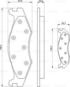 BOSCH 0 986 424 273 - Komplet Pločica, disk-kočnica www.molydon.hr