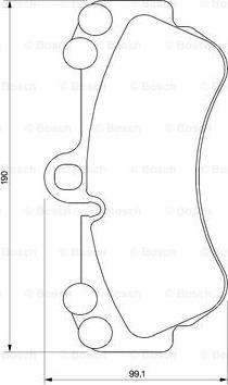 BOSCH 0 986 424 740 - Komplet Pločica, disk-kočnica www.molydon.hr