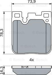 BOSCH 0 986 424 755 - Komplet Pločica, disk-kočnica www.molydon.hr