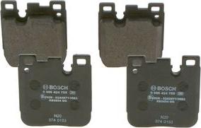 BOSCH 0 986 424 755 - Komplet Pločica, disk-kočnica www.molydon.hr