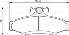 BOSCH 0 986 424 757 - Komplet Pločica, disk-kočnica www.molydon.hr