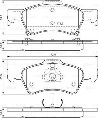 BOSCH 0 986 424 765 - Komplet Pločica, disk-kočnica www.molydon.hr