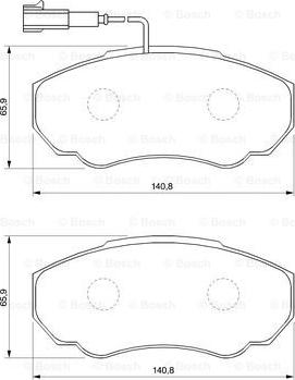 BOSCH 0 986 424 703 - Komplet Pločica, disk-kočnica www.molydon.hr