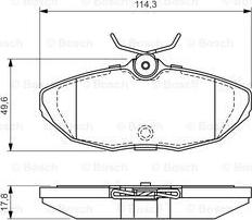 BOSCH 0 986 424 702 - Komplet Pločica, disk-kočnica www.molydon.hr